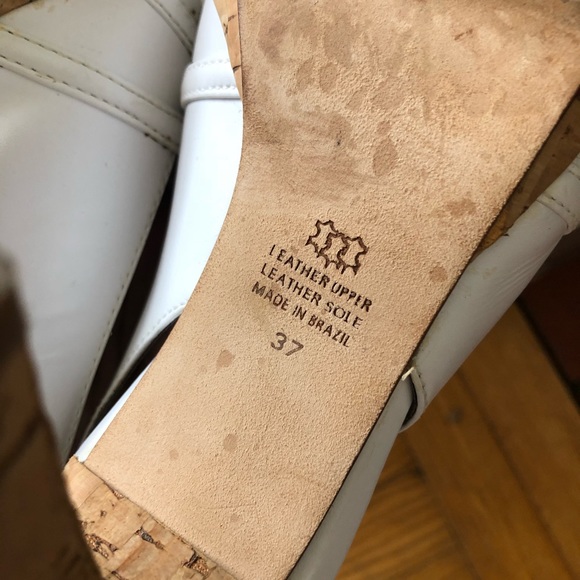 Aldo cork-heeled sling backs. - Picture 3 of 5